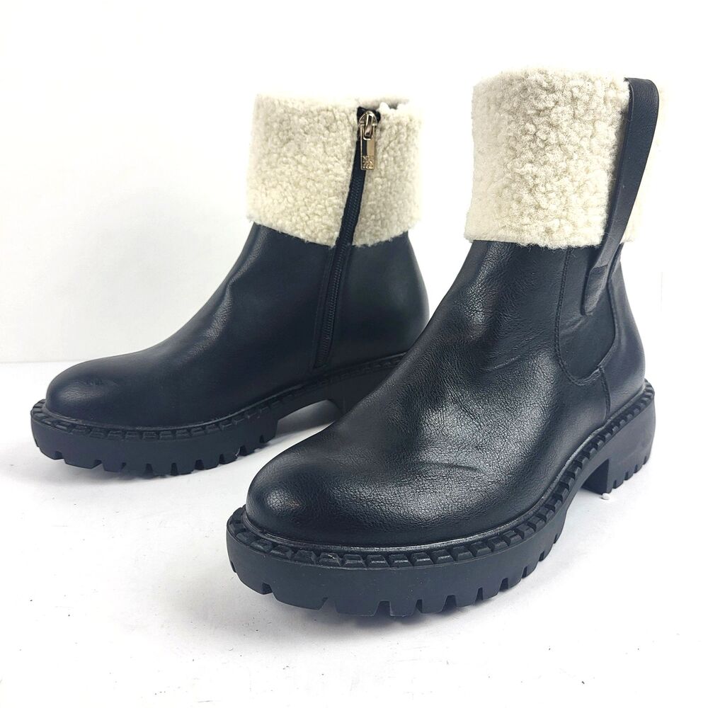 New York & Company Nelli Bootie Faux Shearling Fits Size 6.5